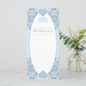 Keramische Kant Lichtblauw Menu (Staand voorkant)