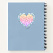 Keramische kant Lichtblauw Notitieboek (Achterkant)