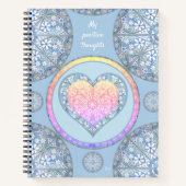 Keramische kant Lichtblauw Notitieboek (Voorkant)