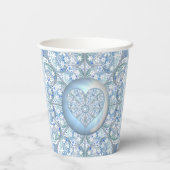 Keramische Kant Lichtblauw Papieren Bekers (Achterkant)