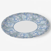 Keramische Kant Lichtblauw Papieren Bordje (Gekanteld)