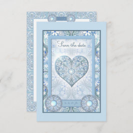 Keramische kant Lichtblauw RSVP Kaartje