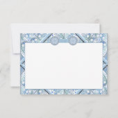 Keramische kant Lichtblauw RSVP Kaartje (Achterkant)