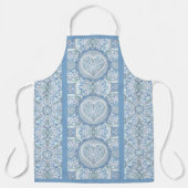 Keramische kant Lichtblauw Schort (Voorkant)