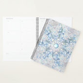 Keramische kant lichtblauw & sneeuwvlok planner (Display)