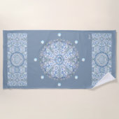 Keramische kant Lichtblauw Strandlaken (Voorkant)