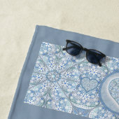 Keramische kant Lichtblauw Strandlaken (In situ)