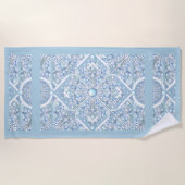 Keramische kant Lichtblauw Strandlaken (Voorkant)