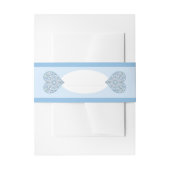 Keramische Kant Lichtblauw Uitnodigingen Wikkel (Voorkant Voorbeeld)