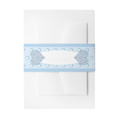 Keramische Kant Lichtblauw Uitnodigingen Wikkel (Voorkant Voorbeeld)