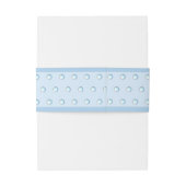 Keramische Kant Lichtblauw Uitnodigingen Wikkel (Achterkant Voorbeeld)