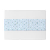 Keramische Kant Lichtblauw Uitnodigingen Wikkel (Achterkant Voorbeeld)