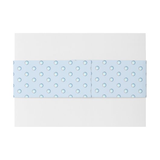 Keramische Kant Lichtblauw Uitnodigingen Wikkel (Achterkant Voorbeeld)