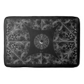 Keramische kant zwart badmat (Voorkant)