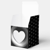 Keramische kant zwart bedankdoosjes (Geopend)