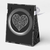 Keramische kant zwart bedankdoosjes (Achterkant)