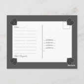 Keramische kant zwart briefkaart (Achterkant)