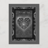 Keramische kant zwart briefkaart (Voorkant)