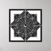 Keramische kant zwart canvas afdruk (Voorkant)