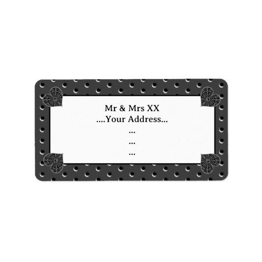 Keramische Kant Zwart Etiket (Voorkant)