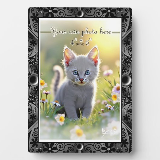 Keramische kant Zwart Fotoplaat (voorkant)