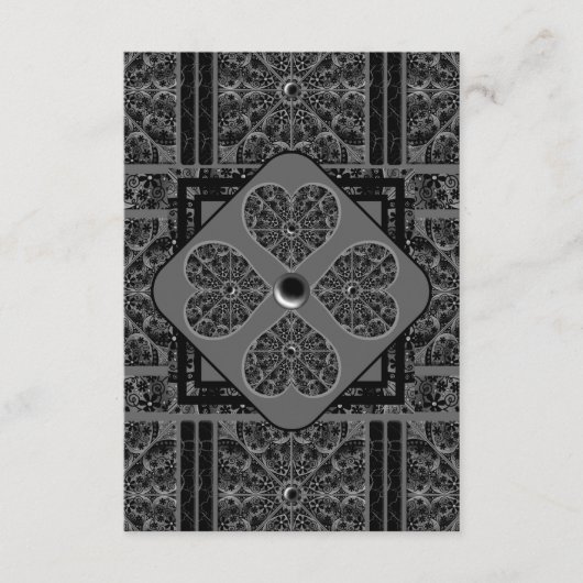 Keramische kant zwart informatiekaartje (Voorkant)