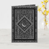 Keramische kant zwart kaart (Gele Bloem)