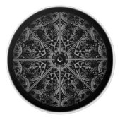 Keramische kant zwart keramische knop (Voorkant)