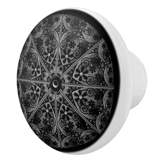 Keramische kant zwart knop (Rechts)