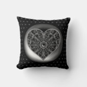 Keramische kant zwart kussen (Voorkant)