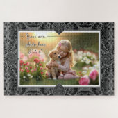 Keramische kant Zwart Legpuzzel (Horizontaal)