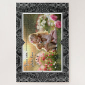 Keramische kant Zwart Legpuzzel (Verticaal)