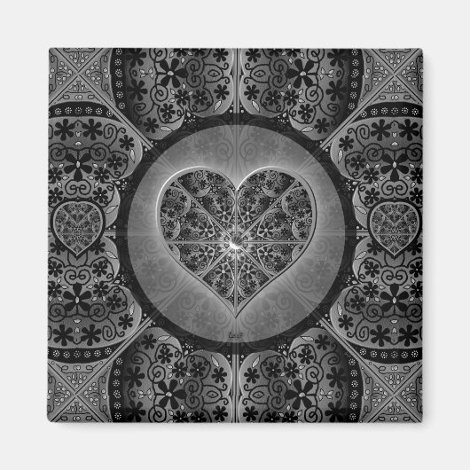 Keramische kant zwart magneet (Voorkant)