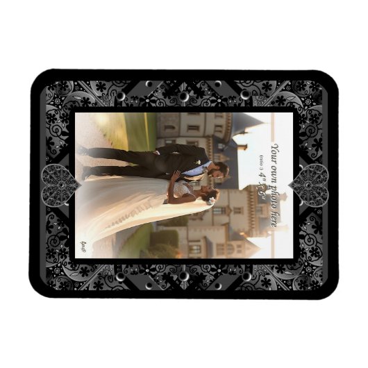 Keramische kant Zwart Magneet (Horizontaal)