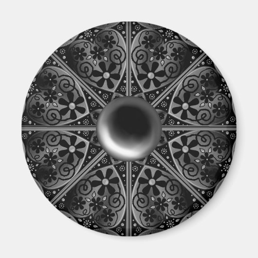 Keramische kant zwart magneet (Voorkant)