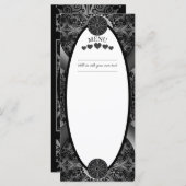 Keramische kant zwart menu (Voorkant / Achterkant)