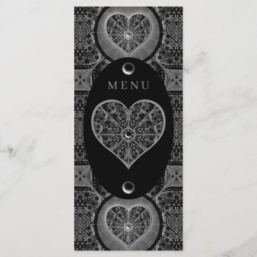 Keramische kant zwart menu (Achterkant)