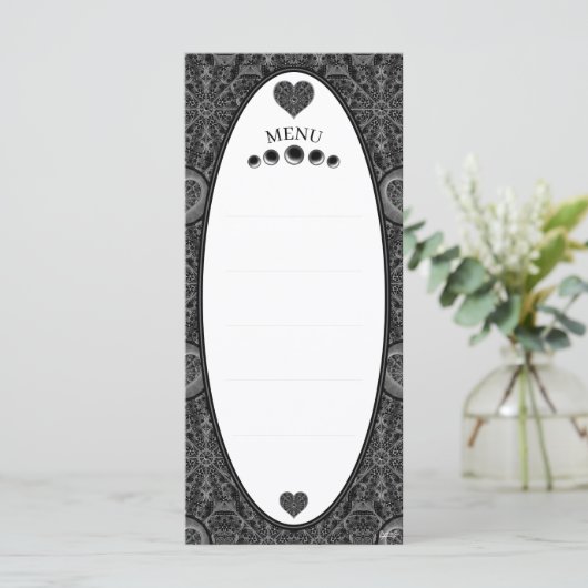 Keramische kant zwart menu (Staand voorkant)