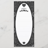 Keramische kant zwart menu (Voorkant)