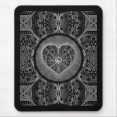 Keramische kant zwart muismat (Voorkant)