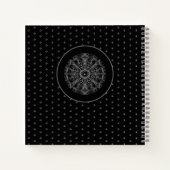 Keramische kant zwart notitieboek (Achterkant)