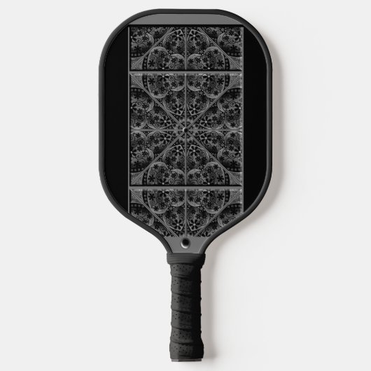 Keramische kant zwart pickleball paddle (Voorkant)