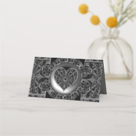 Keramische kant zwart plaatskaartje