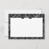 Keramische kant Zwart RSVP Kaartje (Achterkant)