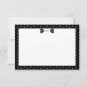 Keramische kant zwart RSVP kaartje (Achterkant)