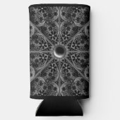 Keramische kant zwart seltzer blikjeskoeler (Achterkant)