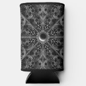 Keramische kant zwart seltzer blikjeskoeler (Voorkant)