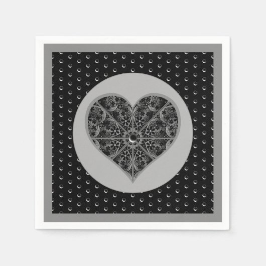 Keramische kant zwart servet (Voorkant)