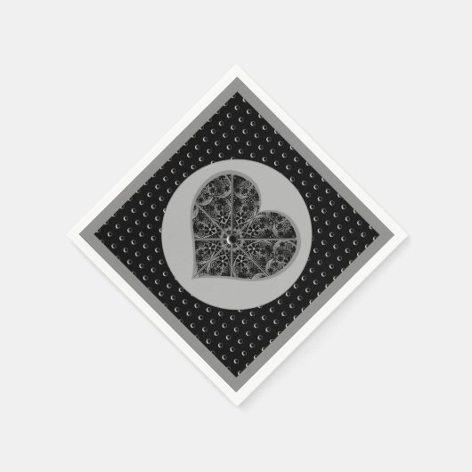 Keramische kant zwart servet (Hoek)