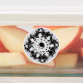 Keramische kant zwart & sneeuwvlok labels (Aangebracht)